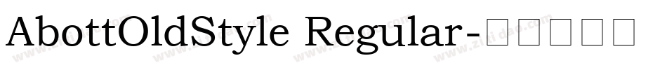 AbottOldStyle Regular字体转换